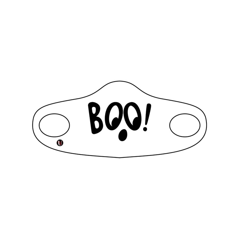 BOO Ghost Kids Halloween Face Mask