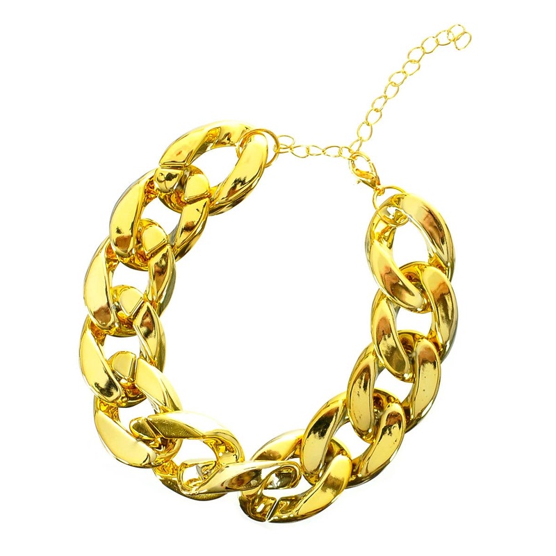 Chunky Gold Bling Bracelet Costume Jewellery