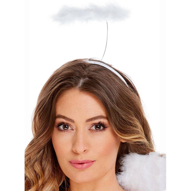 Classic White Feather Angel Halo Headband