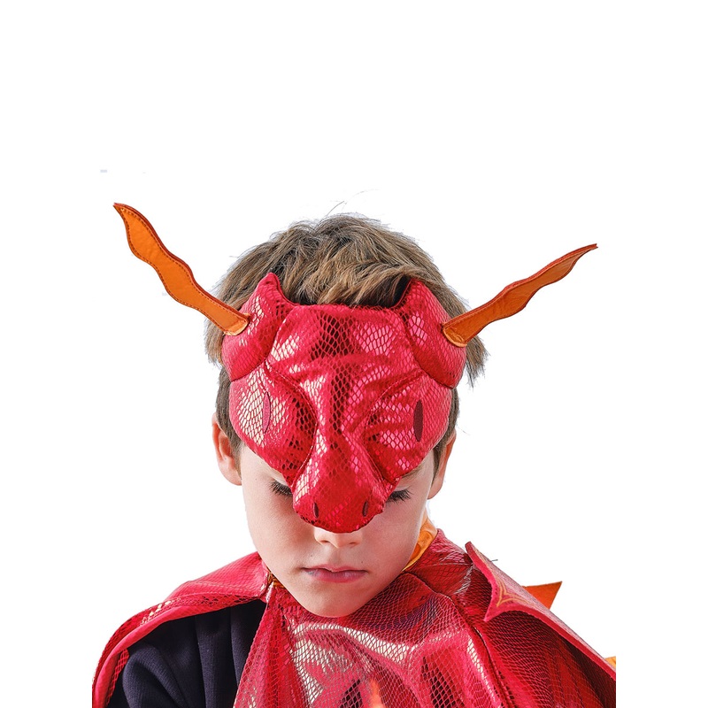 Dragon Boys Red Deluxe Costume Mask