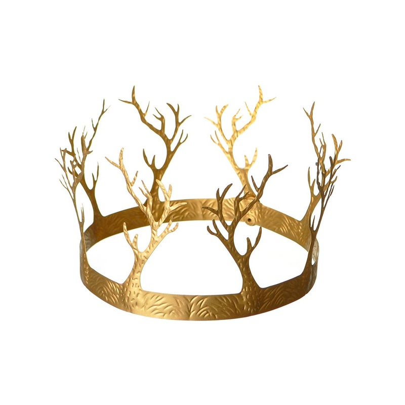 Fantasy Fae Gold Metal Forest Costume Crown