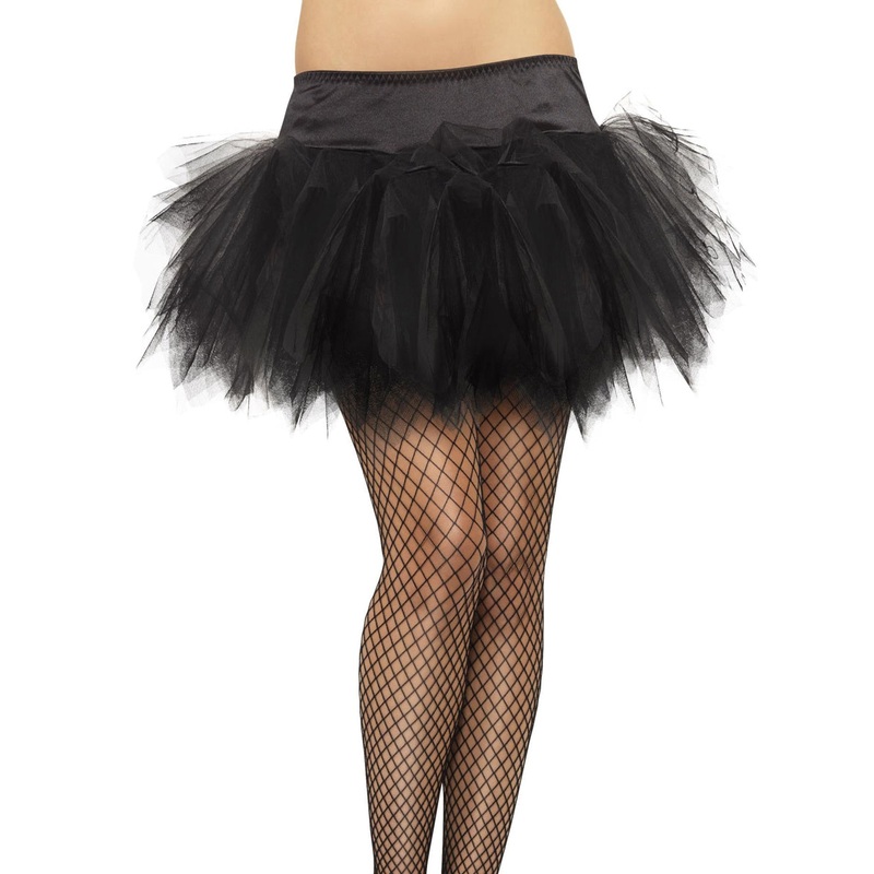 Frilly Jagged Edge Womens Black Costume Tutu