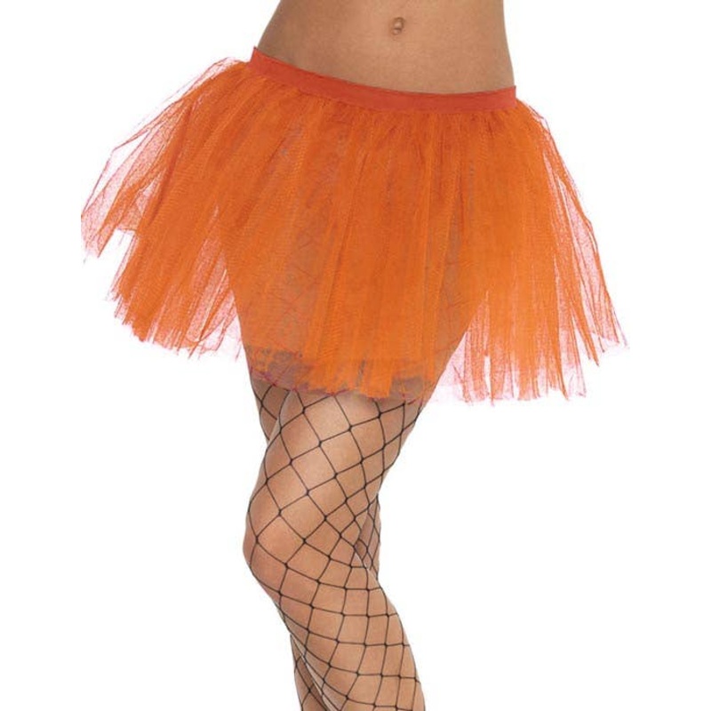 Layered Orange Womens Costume Tutu