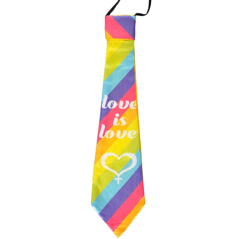 Love is Love Rainbow Mardi Gras Costume Neck Tie