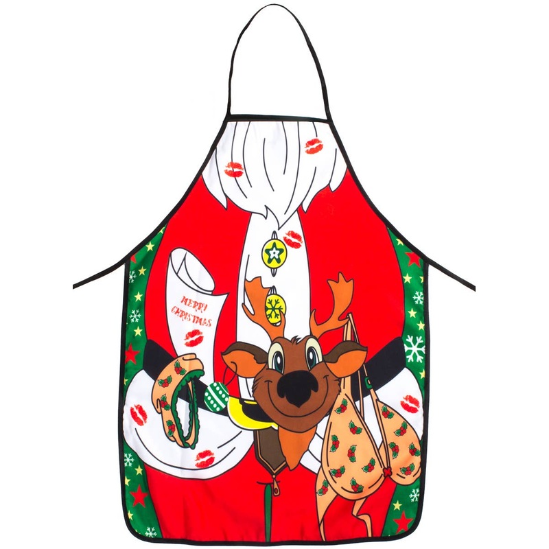 Novelty Naughty Santa Claus Christmas Costume Apron