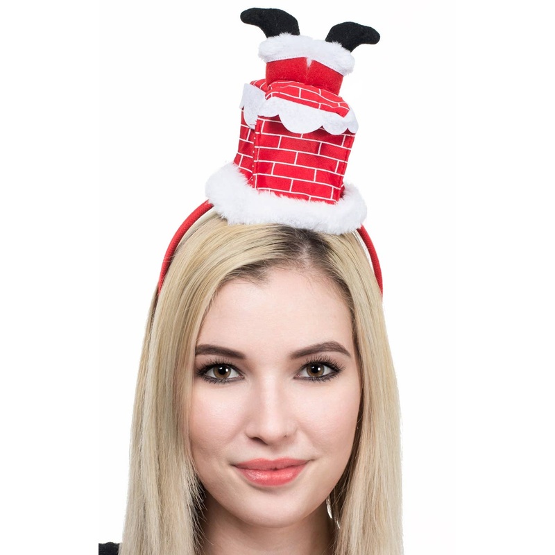 Novelty Santa Stuck In The Chimney Christmas Headband