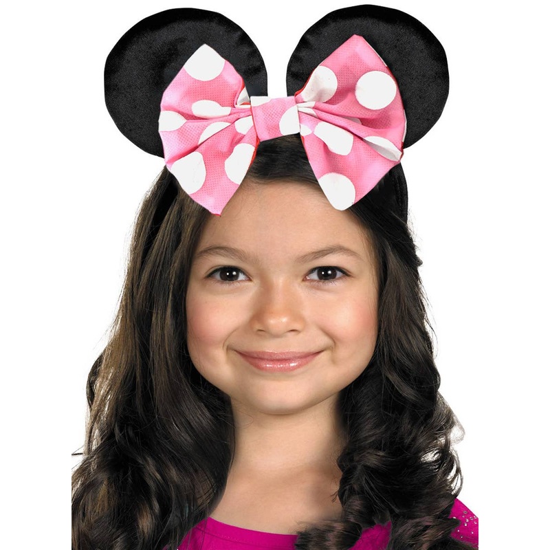 Reversible Polka Dot Girls Minnie Mouse Ears Headband