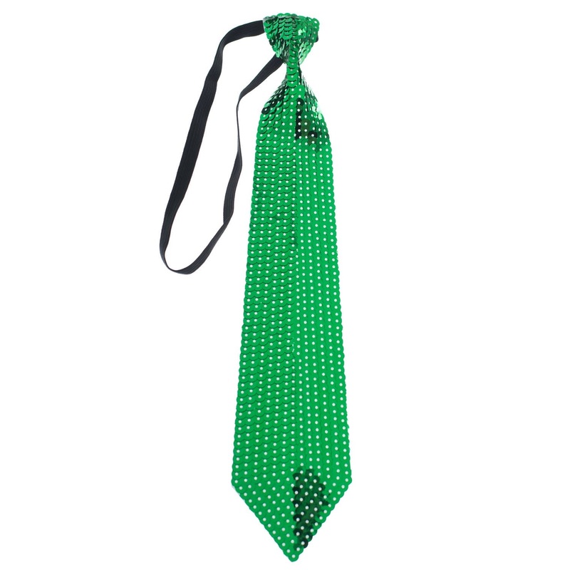Sequined Green Costume Neck Tie Accessory