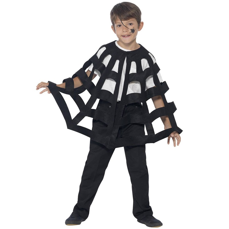 Spider Web Boys Halloween Cape Costume Accessory