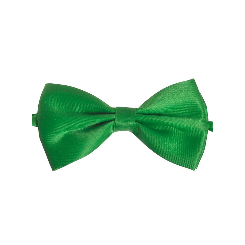St Patrick's Day Green Satin Costume Bow Tie