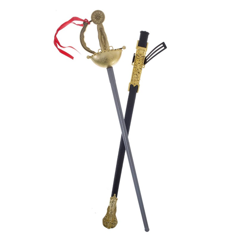 Zorro Black and Gold Sword and Scabbard Set