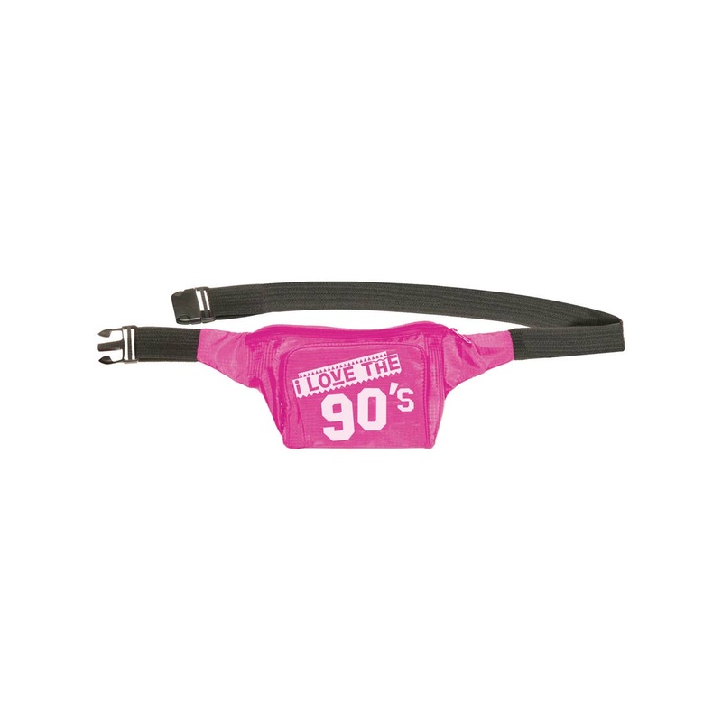 I Love The 90s Pink Bum Bag Costume Accessory