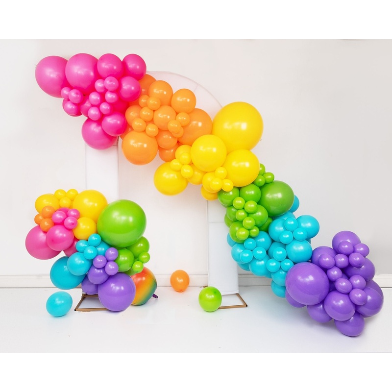 Rainbow Blast Garland   16-18 Foot  Deluxe Boujee Box