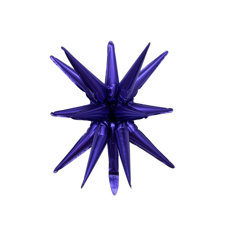 22" Starburst Purple    Mylar Balloons