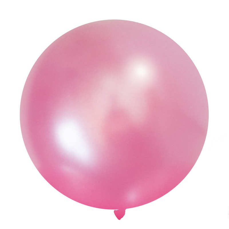 24" Round Diamond Petunia  1 Balloon