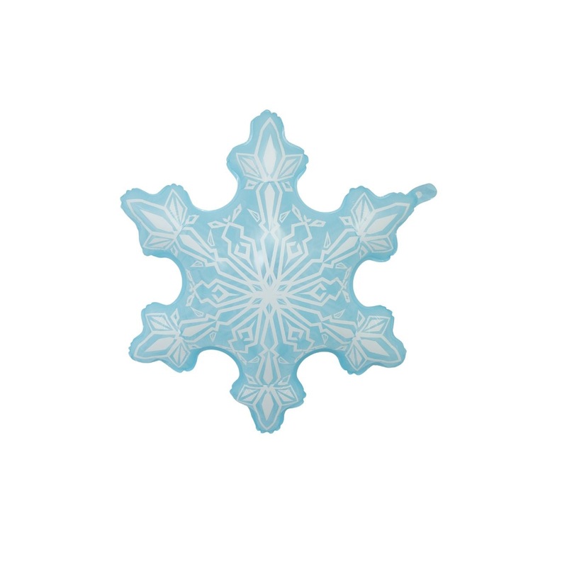 32" Lt Blue Snowflake Shape   Mylar Balloon