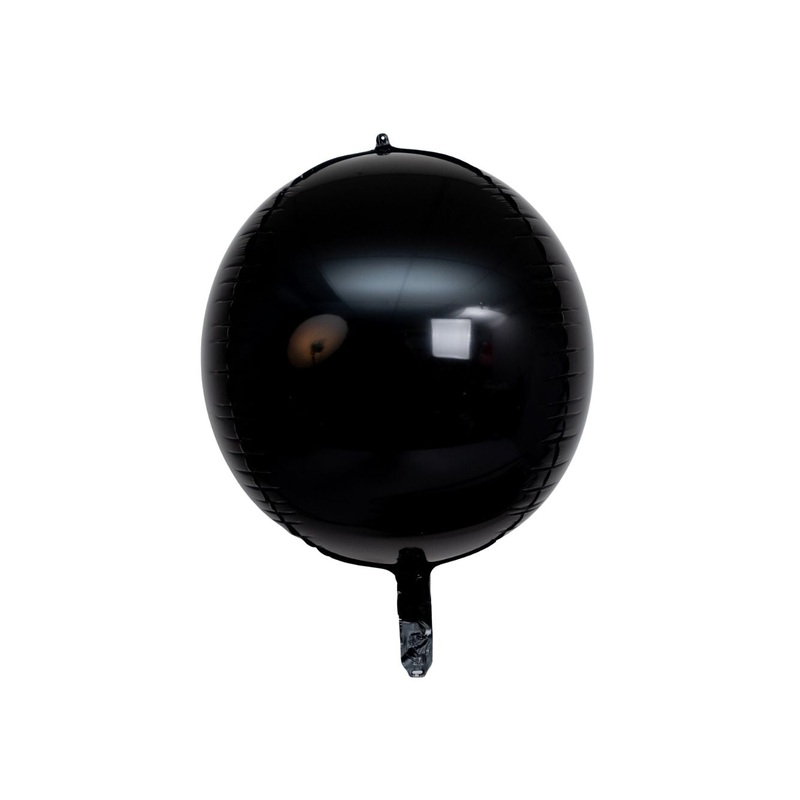 22" Orb - BLACK   Mylar Balloon