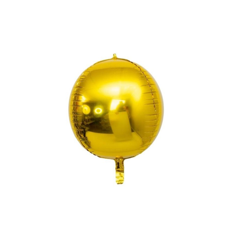 22" Orb -  Gold   Mylar Balloon