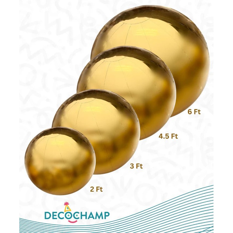 DecoBalls Gold (COMBO-2ft, 3ft, 4.5ft, 6ft)