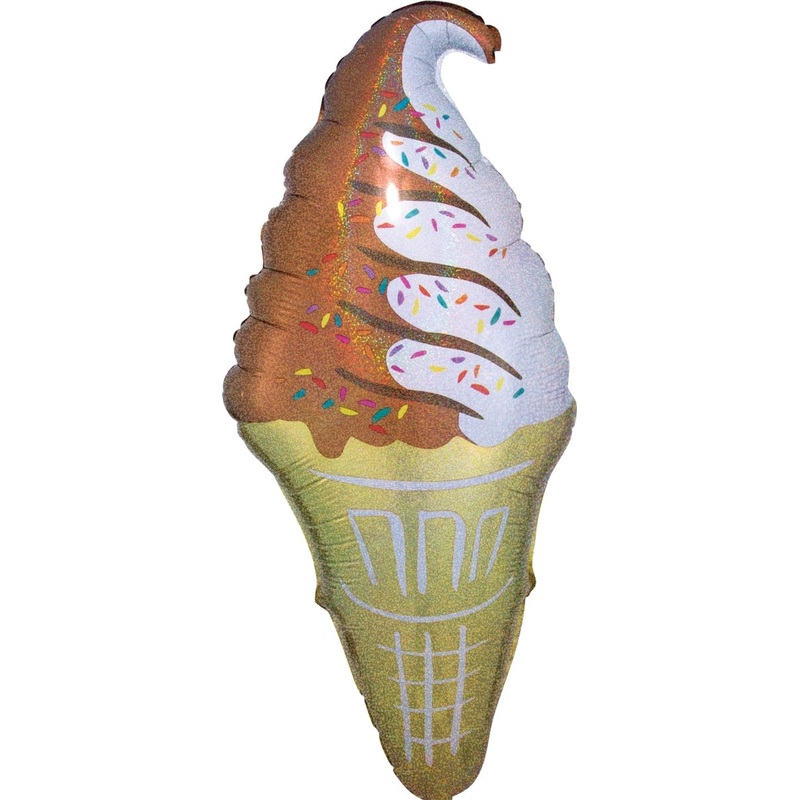 Ice Cream Cone 18 x 41" - (Single Pack).  3530901