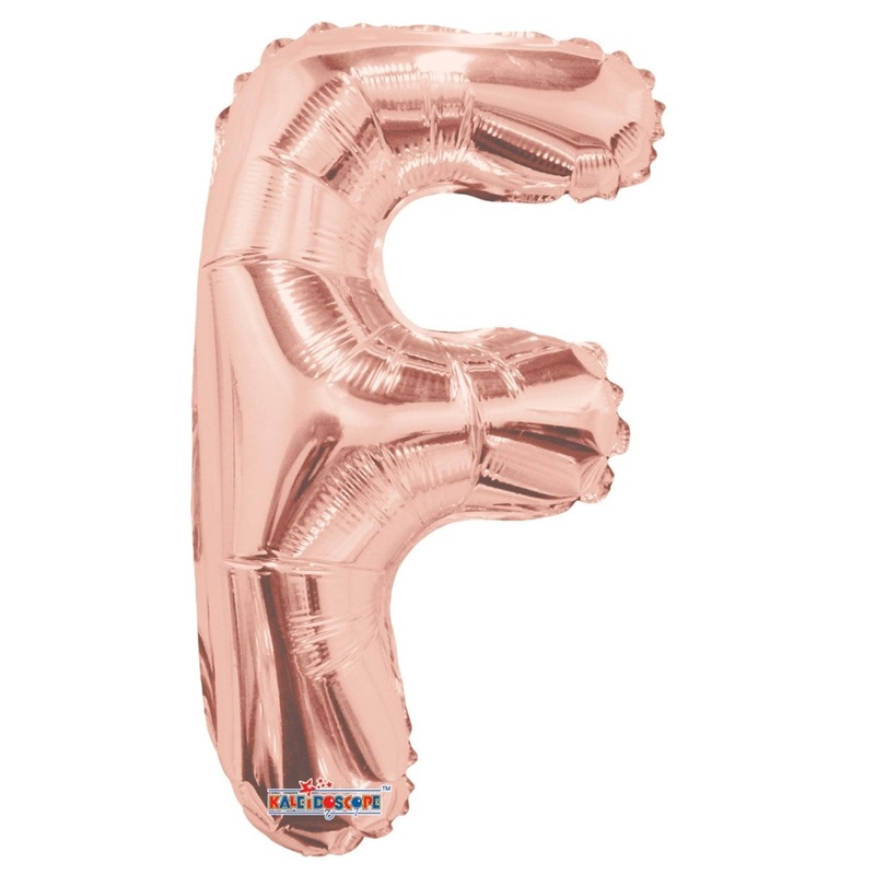 Letter F Rose Gold 14 - (Single Pack). 15655-14
