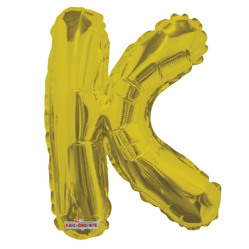 Letter K Gold 14" - (Single Pack). 35078-14