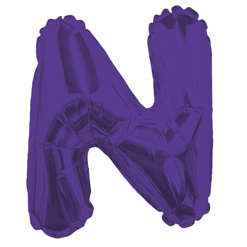Letter N Purple 14" - (Single Pack). 34785-14