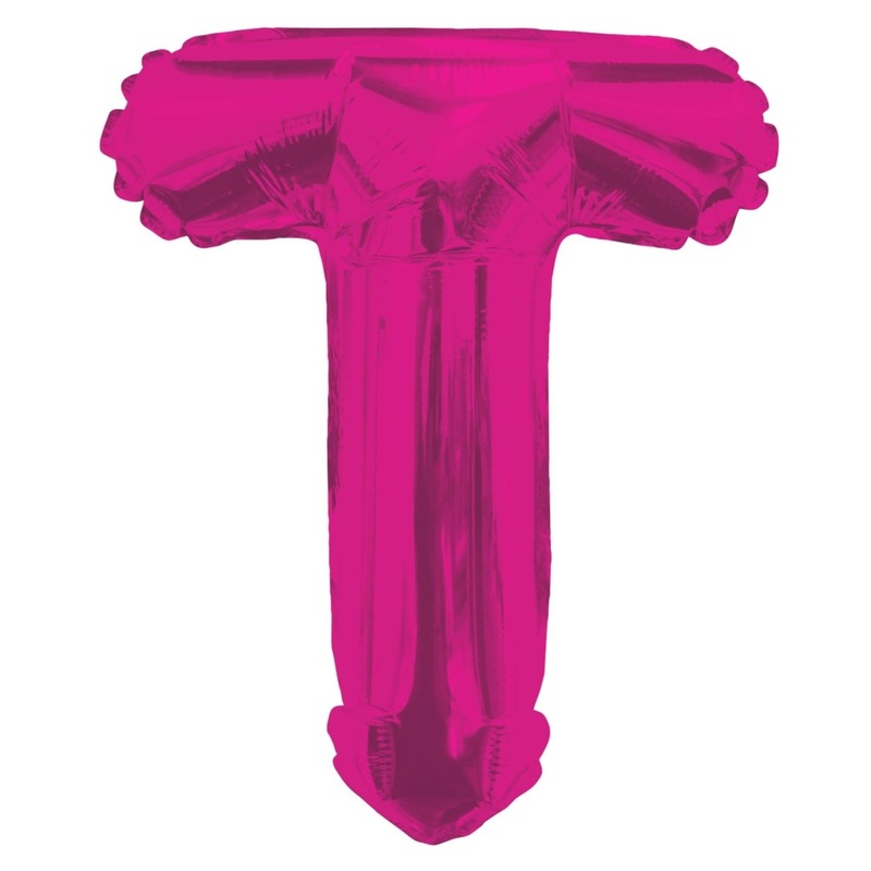 Letter T Hot Pink 14" - (Single Pack). 34816-14