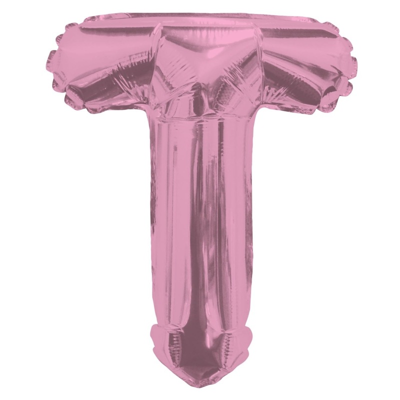 Letter T Light Pink 14" - (Single Pack). 34866-14