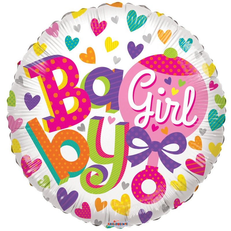 18" Baby Girl Rattle - (Flat). 15847-18