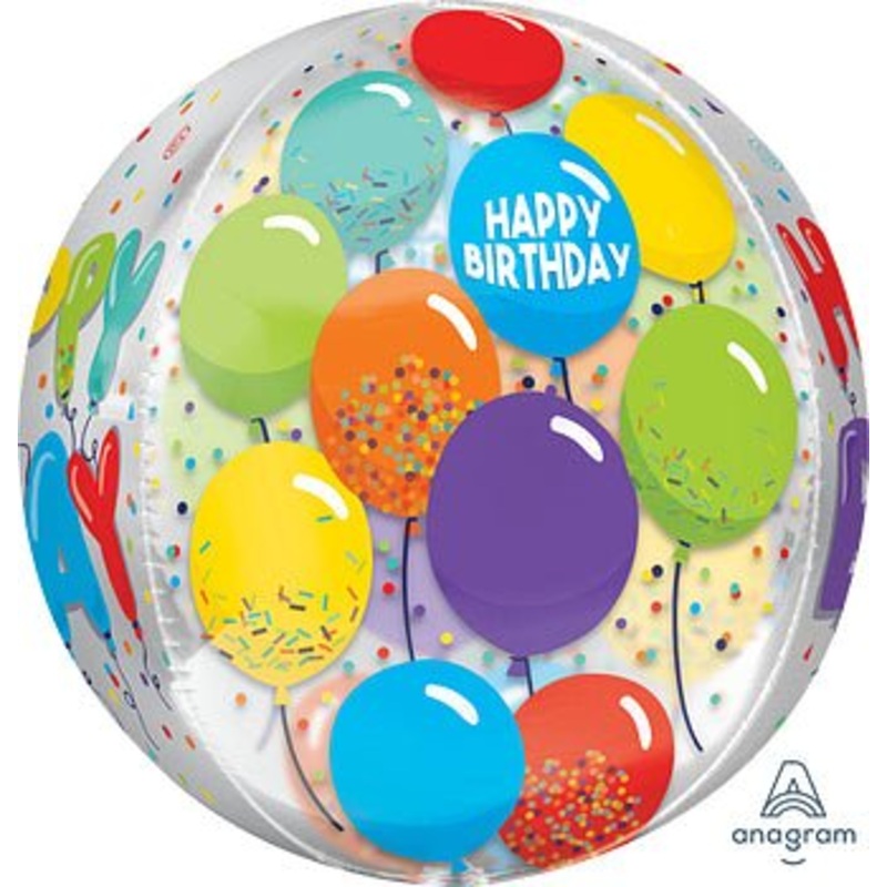 Birthday Celebration Orbz 15" - (Single Pack). 4067301