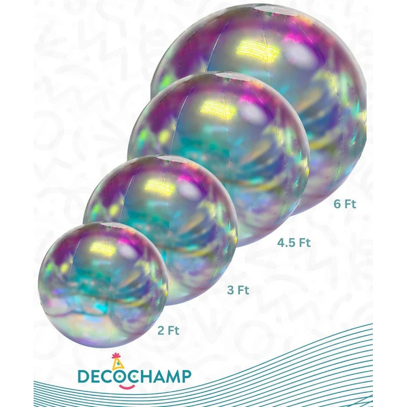 DecoBalls Iridescent(COMBO-2ft, 3ft, 4.5ft, 6ft)
