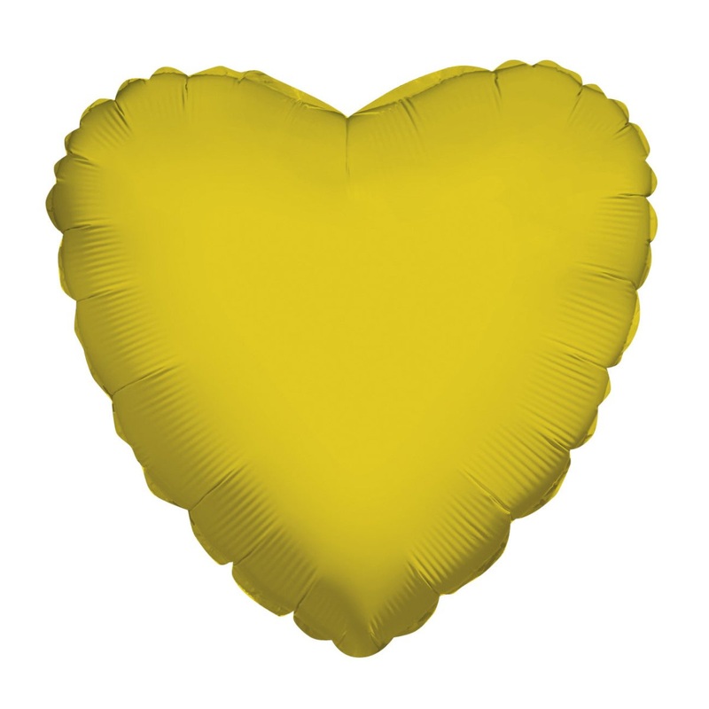 Heart Gold Shaped 9" (Flat). 34108-09