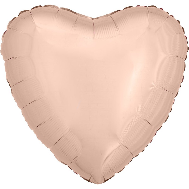 Heart Rose Gold Decorator 17" - (Single Pack). 3618601