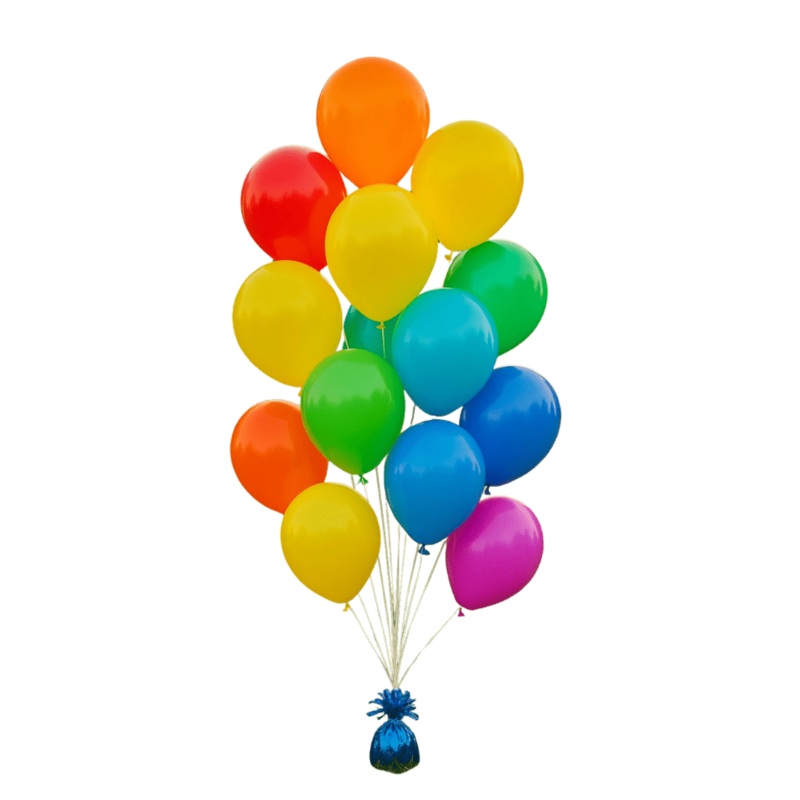 Helium Latex 12 inch Balloon Bouquet