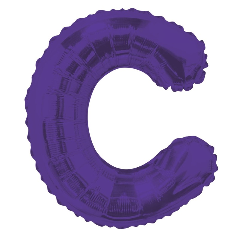 Letter C Purple 14" - (Single Pack). 34774-14