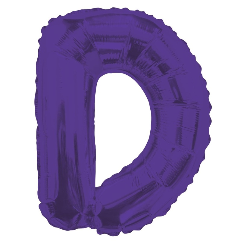Letter D Purple 14" - (Single Pack). 34775-14