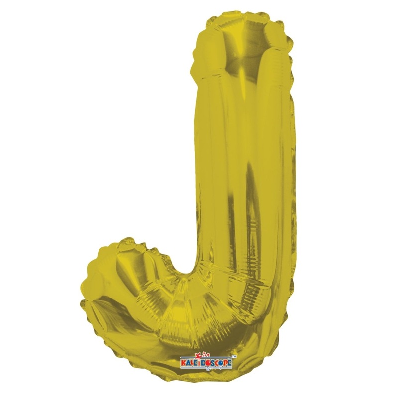 Letter J Gold 14" - (Single Pack). 35077-14