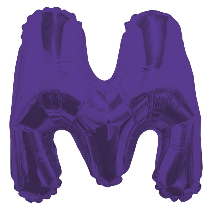 Letter M Purple 14" - (Single Pack). 34784-14