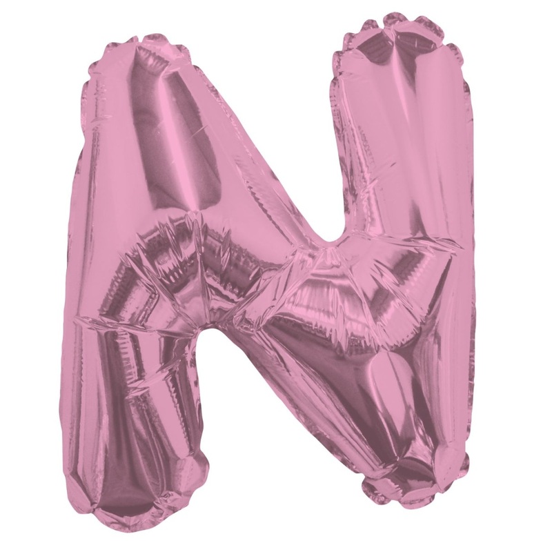 Letter N Light Pink 14" - (Single Pack). 34860-14