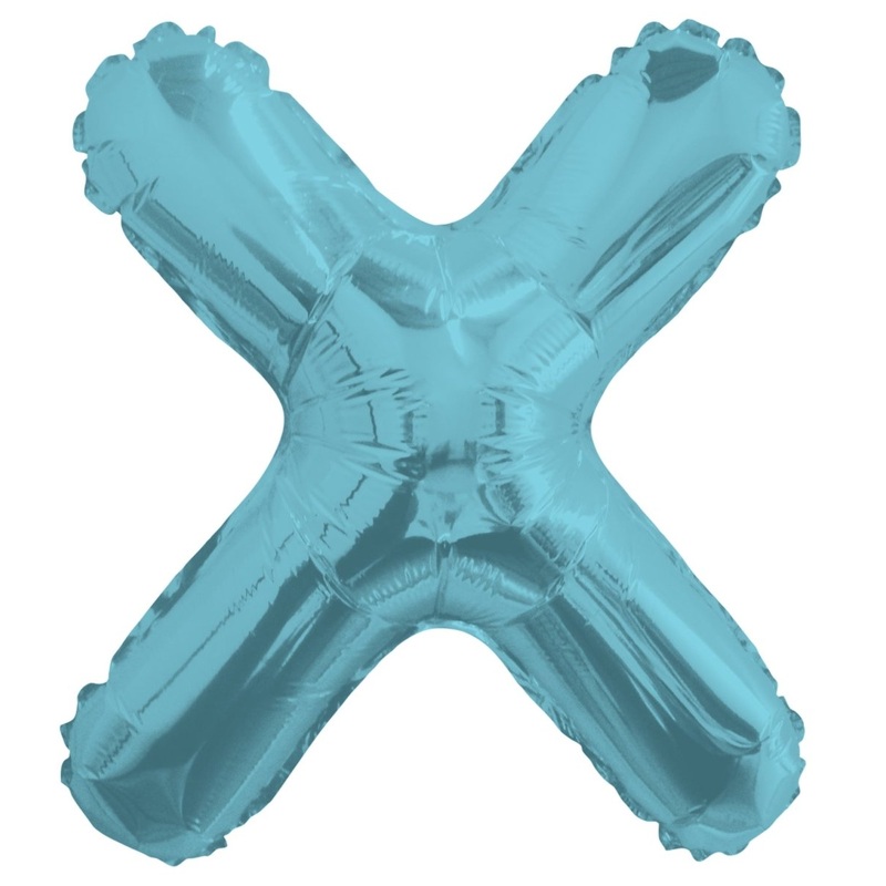 Letter X Light Blue 14" - (Single Pack). 34844-14