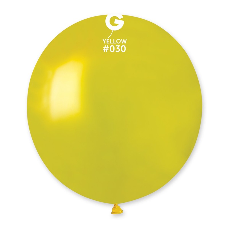 Metallic Balloon Yellow GM150-030 19"