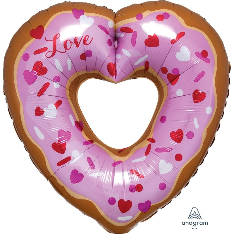 Open Heart Donut 25" x 26" - (Single Pack). 3871601