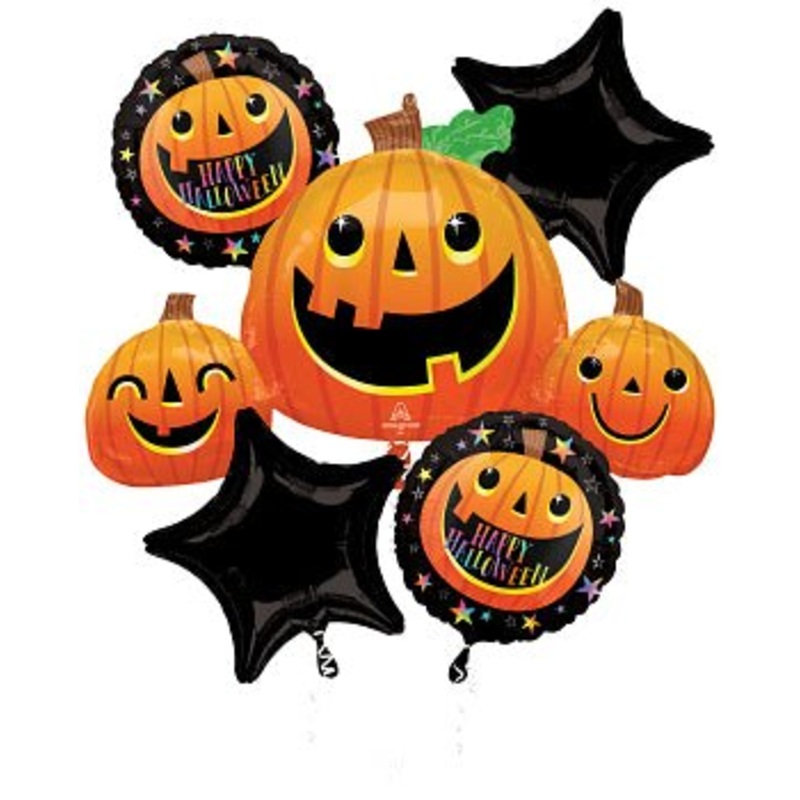 Smiley Halloween Pumpkins 35" - (Single Pack). 4340401