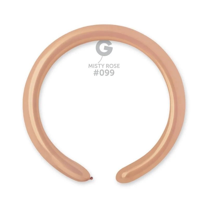 Solid Balloon Misty Rose D4(260)-099 2"