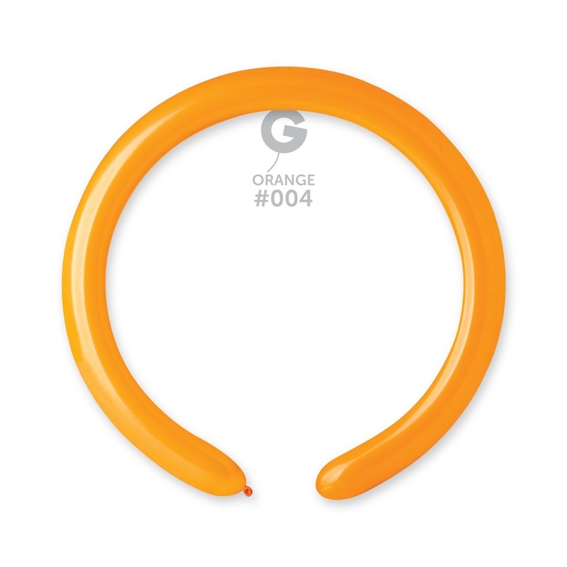Solid Balloon Orange D4(260)-004 2"