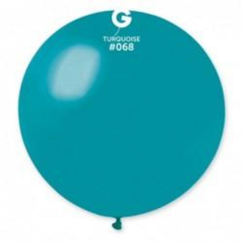 Solid Balloon Turquoise G30-068 31"