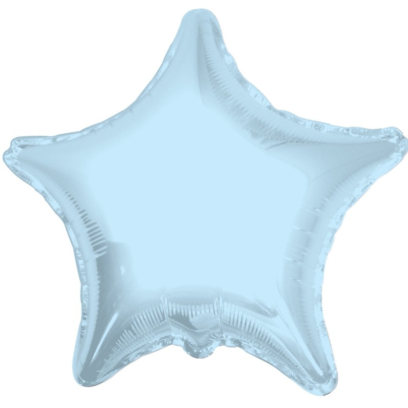 Star Light Blue Shaped 9" Flat 34076-09