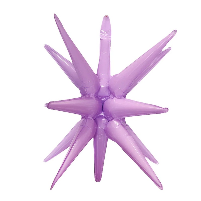 Starburst Pastel Purple 3D Foil Balloon - 22" in.