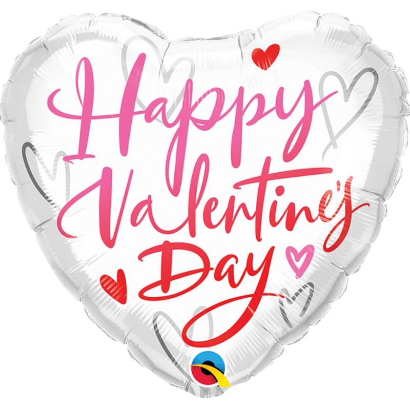 Valentine's Day Casual Script 18" - (Flat). 16767